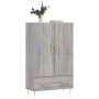 Aparador alto madera de ingeniería gris Sonoma 69,5x31x115 cm de vidaXL, Aparadores - Ref: Foro24-828226, Precio: 71,47 €, De...