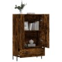 Tall sideboard engineered wood smoked oak 69.5x31x115 cm by vidaXL, Sideboards - Ref: Foro24-828249, Price: 93,99 €, Discount: %