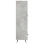 Concrete gray engineered wood tall sideboard 69.5x31x115 cm by vidaXL, Sideboards - Ref: Foro24-828208, Price: 83,08 €, Disco...