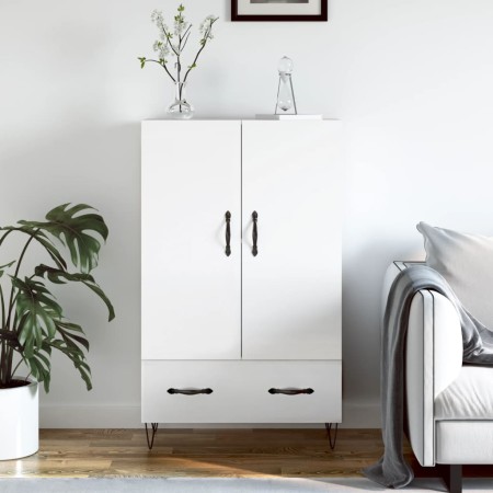 High gloss white engineered wood sideboard 69.5x31x115 cm by vidaXL, Sideboards - Ref: Foro24-828230, Price: 89,27 €, Discoun...