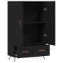 Aparador alto madera de ingeniería negro 69,5x31x115 cm de vidaXL, Aparadores - Ref: Foro24-828205, Precio: 84,55 €, Descuent...