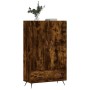 Aparador alto madera de ingeniería roble ahumado 69,5x31x115 cm de vidaXL, Aparadores - Ref: Foro24-828209, Precio: 82,99 €, ...