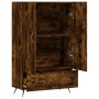 Aparador alto madera de ingeniería roble ahumado 69,5x31x115 cm de vidaXL, Aparadores - Ref: Foro24-828209, Precio: 83,08 €, ...