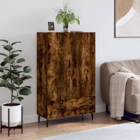 Tall sideboard engineered wood smoked oak 69.5x31x115 cm by vidaXL, Sideboards - Ref: Foro24-828257, Price: 82,99 €, Discount: %