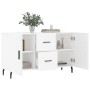 Aparador de madera de ingeniería blanco 100x36x60 cm de vidaXL, Aparadores - Ref: Foro24-828188, Precio: 92,02 €, Descuento: %