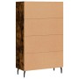 Tall sideboard engineered wood smoked oak 69.5x31x115 cm by vidaXL, Sideboards - Ref: Foro24-828257, Price: 84,83 €, Discount: %