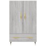 Tall Sonoma Gray Engineered Wood Sideboard 69.5x31x115 cm by vidaXL, Sideboards - Ref: Foro24-828218, Price: 86,90 €, Discoun...