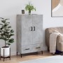 Concrete gray engineered wood tall sideboard 69.5x31x115 cm by vidaXL, Sideboards - Ref: Foro24-828240, Price: 88,60 €, Disco...