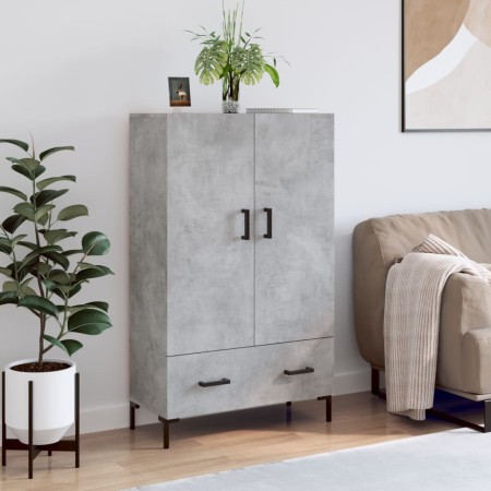 Concrete gray engineered wood tall sideboard 69.5x31x115 cm by vidaXL, Sideboards - Ref: Foro24-828240, Price: 88,99 €, Disco...