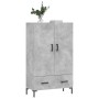 Aparador alto madera de ingeniería gris hormigón 69,5x31x115 cm de vidaXL, Aparadores - Ref: Foro24-828240, Precio: 88,48 €, ...