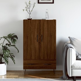 Tall sideboard engineered wood brown oak 69.5x31x115 cm by vidaXL, Sideboards - Ref: Foro24-828235, Price: 84,99 €, Discount: %