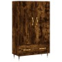 Aparador alto madera de ingeniería roble ahumado 69,5x31x115 cm de vidaXL, Aparadores - Ref: Foro24-828217, Precio: 69,99 €, ...