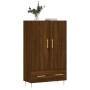 Aparador alto madera de ingeniería roble marrón 69,5x31x115 cm de vidaXL, Aparadores - Ref: Foro24-828227, Precio: 87,01 €, D...