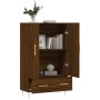 Aparador alto madera de ingeniería roble marrón 69,5x31x115 cm de vidaXL, Aparadores - Ref: Foro24-828227, Precio: 87,01 €, D...