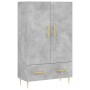 Aparador alto madera de ingeniería gris hormigón 69,5x31x115 cm de vidaXL, Aparadores - Ref: Foro24-828224, Precio: 83,32 €, ...