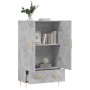 Aparador alto madera de ingeniería gris hormigón 69,5x31x115 cm de vidaXL, Aparadores - Ref: Foro24-828224, Precio: 83,32 €, ...