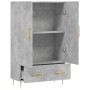 Aparador alto madera de ingeniería gris hormigón 69,5x31x115 cm de vidaXL, Aparadores - Ref: Foro24-828224, Precio: 83,32 €, ...