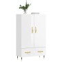 High glossy white engineered wood sideboard 69.5x31x115 cm by vidaXL, Sideboards - Ref: Foro24-828214, Price: 90,99 €, Discou...