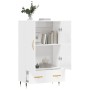 High glossy white engineered wood sideboard 69.5x31x115 cm by vidaXL, Sideboards - Ref: Foro24-828214, Price: 90,99 €, Discou...