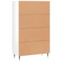 Aparador alto madera de ingeniería blanco brillo 69,5x31x115 cm de vidaXL, Aparadores - Ref: Foro24-828214, Precio: 93,52 €, ...