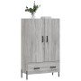 Sonoma gray engineered wood tall sideboard 69.5x31x115 cm by vidaXL, Sideboards - Ref: Foro24-828250, Price: 96,98 €, Discoun...