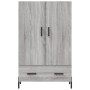 Sonoma gray engineered wood tall sideboard 69.5x31x115 cm by vidaXL, Sideboards - Ref: Foro24-828250, Price: 96,98 €, Discoun...