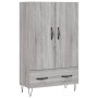 Aparador alto madera de ingeniería gris Sonoma 69,5x31x115 cm de vidaXL, Aparadores - Ref: Foro24-828234, Precio: 84,99 €, De...