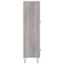 Aparador alto madera de ingeniería gris Sonoma 69,5x31x115 cm de vidaXL, Aparadores - Ref: Foro24-828234, Precio: 84,99 €, De...