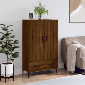 Tall sideboard engineered wood brown oak 69.5x31x115 cm by vidaXL, Sideboards - Ref: Foro24-828243, Price: 90,99 €, Discount: %