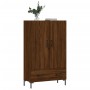 Aparador alto madera de ingeniería roble marrón 69,5x31x115 cm de vidaXL, Aparadores - Ref: Foro24-828243, Precio: 90,59 €, D...