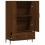 Aparador alto madera de ingeniería roble marrón 69,5x31x115 cm de vidaXL, Aparadores - Ref: Foro24-828243, Precio: 90,59 €, D...