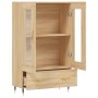 Aparador alto madera de ingeniería roble Sonoma 69,5x31x115 cm de vidaXL, Aparadores - Ref: Foro24-828279, Precio: 97,61 €, D...