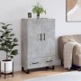 Tall engineered wood sideboard in gray concrete 69.5x31x115 cm by vidaXL, Sideboards - Ref: Foro24-828264, Price: 90,17 €, Di...