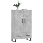 Tall engineered wood sideboard in gray concrete 69.5x31x115 cm by vidaXL, Sideboards - Ref: Foro24-828264, Price: 90,17 €, Di...