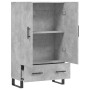 Aparador alto madera de ingeniería gris hormigón 69,5x31x115 cm de vidaXL, Aparadores - Ref: Foro24-828264, Precio: 90,17 €, ...