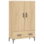 Aparador alto madera de ingeniería roble Sonoma 69,5x31x115 cm de vidaXL, Aparadores - Ref: Foro24-828239, Precio: 88,28 €, D...