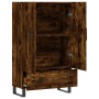 Aparador alto madera de ingeniería roble ahumado 69,5x31x115 cm de vidaXL, Aparadores - Ref: Foro24-828265, Precio: 92,48 €, ...