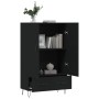 Tall black engineered wood sideboard 69.5x31x115 cm by vidaXL, Sideboards - Ref: Foro24-828229, Price: 85,64 €, Discount: %