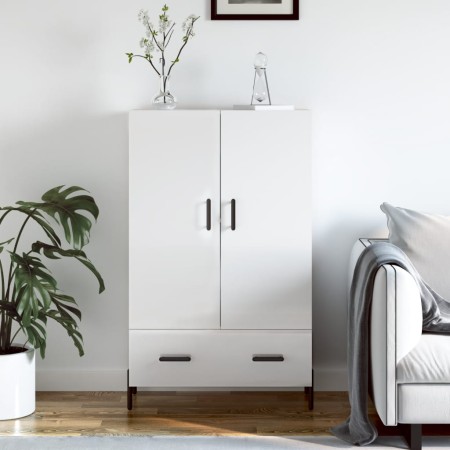 High glossy white engineered wood sideboard 69.5x31x115 cm by vidaXL, Sideboards - Ref: Foro24-828246, Price: 103,09 €, Disco...