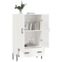 High glossy white engineered wood sideboard 69.5x31x115 cm by vidaXL, Sideboards - Ref: Foro24-828246, Price: 103,09 €, Disco...