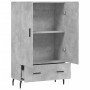 Aparador alto madera de ingeniería gris hormigón 69,5x31x115 cm de vidaXL, Aparadores - Ref: Foro24-828256, Precio: 82,49 €, ...