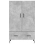 Aparador alto madera de ingeniería gris hormigón 69,5x31x115 cm de vidaXL, Aparadores - Ref: Foro24-828256, Precio: 82,49 €, ...