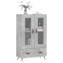 Aparador alto madera de ingeniería gris hormigón 69,5x31x115 cm de vidaXL, Aparadores - Ref: Foro24-828272, Precio: 68,99 €, ...