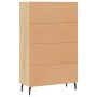 Aparador alto madera de ingeniería roble Sonoma 69,5x31x115 cm de vidaXL, Aparadores - Ref: Foro24-828255, Precio: 88,20 €, D...