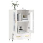 High glossy white engineered wood sideboard 69.5x31x115 cm by vidaXL, Sideboards - Ref: Foro24-828278, Price: 114,19 €, Disco...