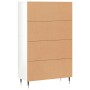 Aparador alto madera de ingeniería blanco brillo 69,5x31x115 cm de vidaXL, Aparadores - Ref: Foro24-828278, Precio: 114,19 €,...