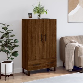 Tall sideboard engineered wood brown oak 69.5x31x115 cm by vidaXL, Sideboards - Ref: Foro24-828267, Price: 91,99 €, Discount: %