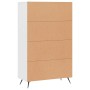 Aparador alto madera de ingeniería blanco 69,5x31x115 cm de vidaXL, Aparadores - Ref: Foro24-828268, Precio: 83,57 €, Descuen...