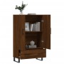 Tall sideboard engineered wood brown oak 69.5x31x115 cm by vidaXL, Sideboards - Ref: Foro24-828267, Price: 91,55 €, Discount: %