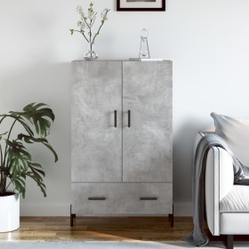 Concrete gray engineered wood tall sideboard 69.5x31x115 cm by vidaXL, Sideboards - Ref: Foro24-828248, Price: 93,99 €, Disco...